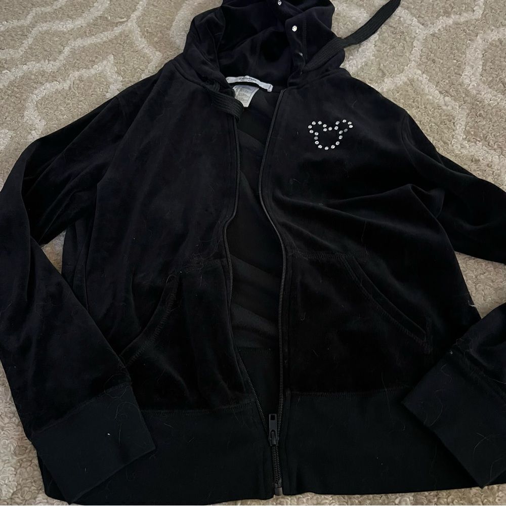 Disney Black Hoodie size L